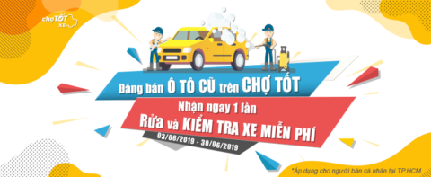 Đăng bán ô tô cũ, nhận ngay 1 lần rửa & kiểm tra xe miễn phí!