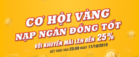 CHỢ TỐT NHÀ ƯU ĐÃI LÊN ĐẾN 25% KHI NẠP ĐỒNG TỐT