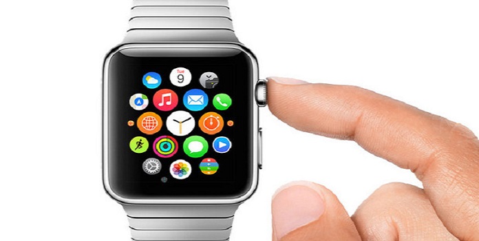 Đồng hồ thông minh Apple Watch với nút xoay kỹ thuật số Digital Crown. Ảnh: www.pngloop.com
