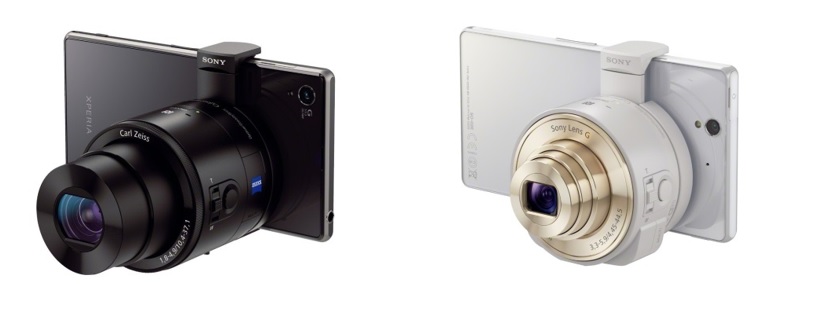 Cặp ống kính thông minh QX100 và QX10 của Sony có mức giá bán khá cao. Nguồn: sony.com.vn