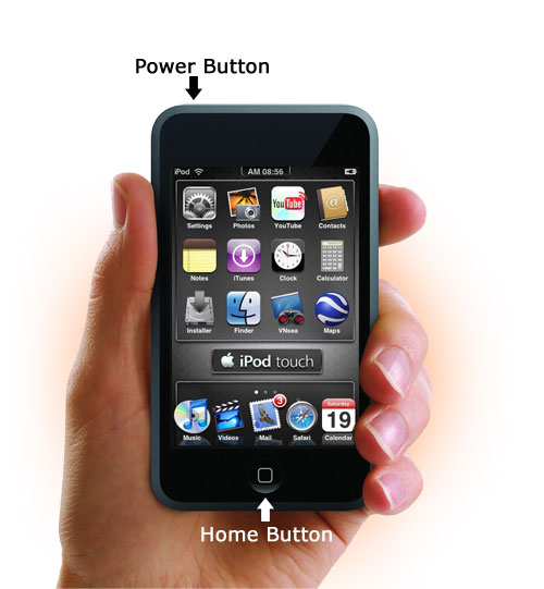 Nút home và Power trên iPod touch. Nguồn: upertgee.files.wordpress.com.