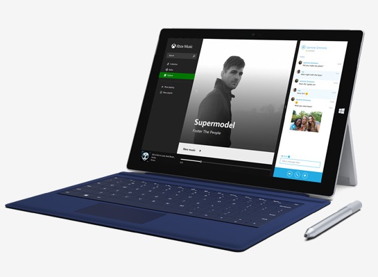 Microsoft Surface Pro 3 có màn hình lớn và những tính năng tương tự như một laptop truyền thống. Nguồn: microsoftstore.com