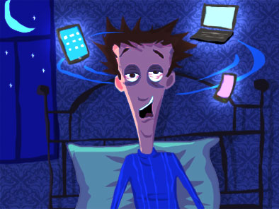 Sử dụng điện thoại quá khuya có thể gây rối loạn giấc ngủ. Nguồn: neolaia.gr