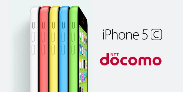 Điện thoại iPhone 5C của nhà mạng Docomo (Nhật Bản). Ảnh: kenh14.vn