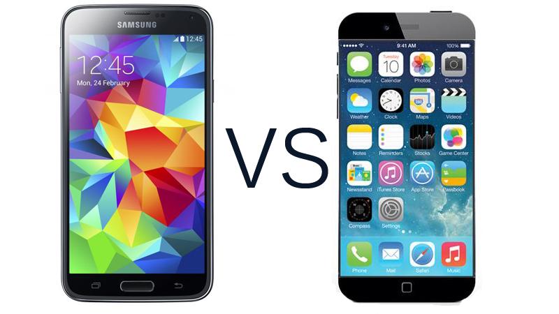 So sánh Samsung Galaxy S5 và Apple iPhone 6