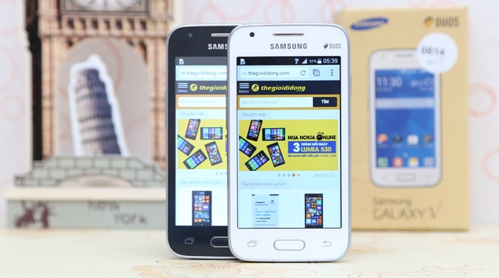 Samsung Galaxy V là smartphone giá rẻ dành riêng cho thị trường Việt Nam. Ảnh: thegioididong.com