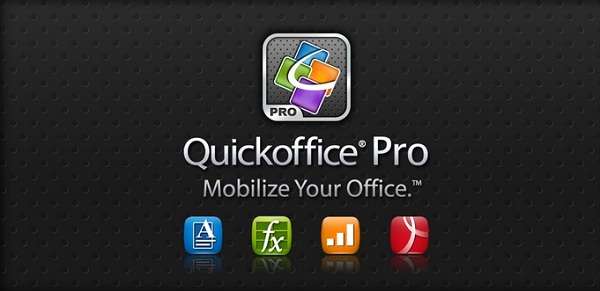 QuickOffice Pro là một lựa chọn đáng giá cho nền tài chính Android - Ảnh: techz.vn