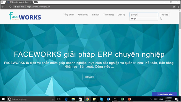 Giao diện phần mềm quản lý công việc online Faceworks Giao diện phần mềm quản lý công việc online Faceworks