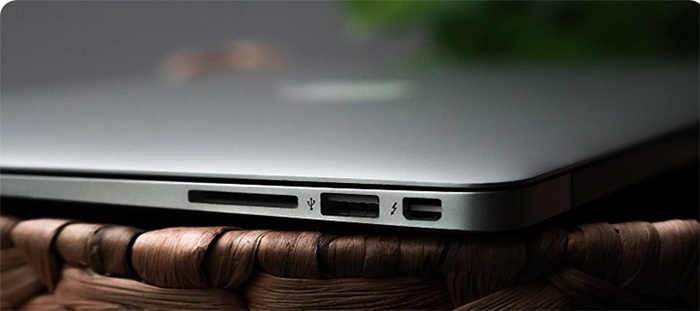 Cổng kết nối của macbook air 2017 Cổng kết nối của macbook air 2017