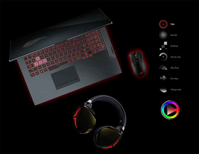 ASUS ROG Strix G được trang bị bộ vi xử lý Intel® Core thế hệ thứ 9 cho phép chạy mọi tựa game mượt mà ASUS ROG Strix G được trang bị bộ vi xử lý Intel® Core thế hệ thứ 9 cho phép chạy mọi tựa game mượt mà