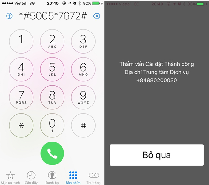 Đổi số trung tâm tin nhắn của nhà mạng để sửa lỗi kích hoạt facetime Đổi số trung tâm tin nhắn của nhà mạng để sửa lỗi kích hoạt facetime