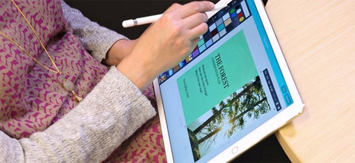 iPad pro 9.7 có thiết kế bút Apple Pencil thông minh, tiện lợi iPad pro 9.7 có thiết kế bút Apple Pencil thông minh, tiện lợi