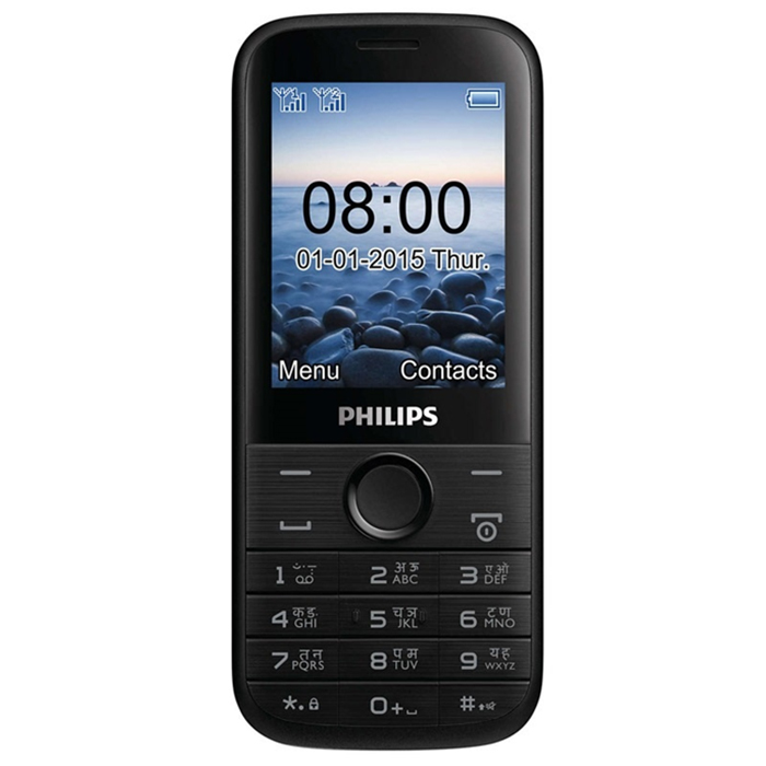 Điện thoại Philips Xenium E160 màu đen 2 sim, 2 sóng