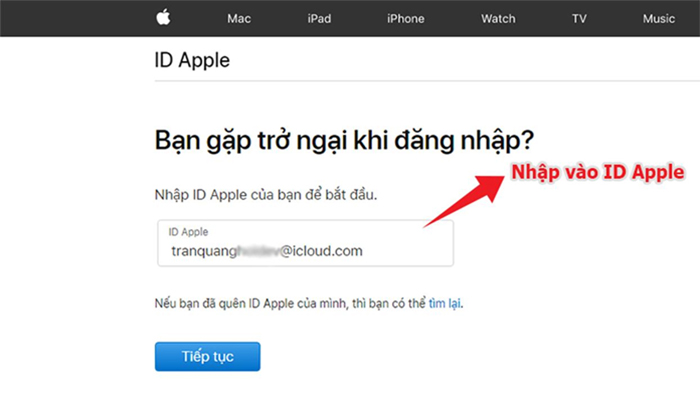 Đặt lại mật khẩu Apple ID để sửa lỗi iMessage trên iPhone