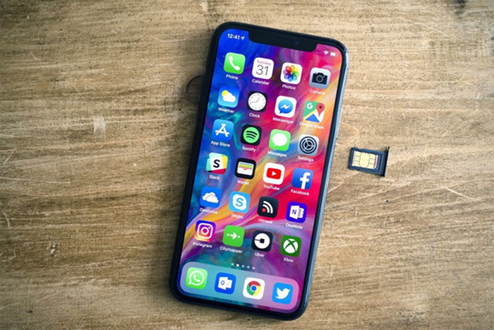 iPhone XS Max lock không dùng được 2 sim