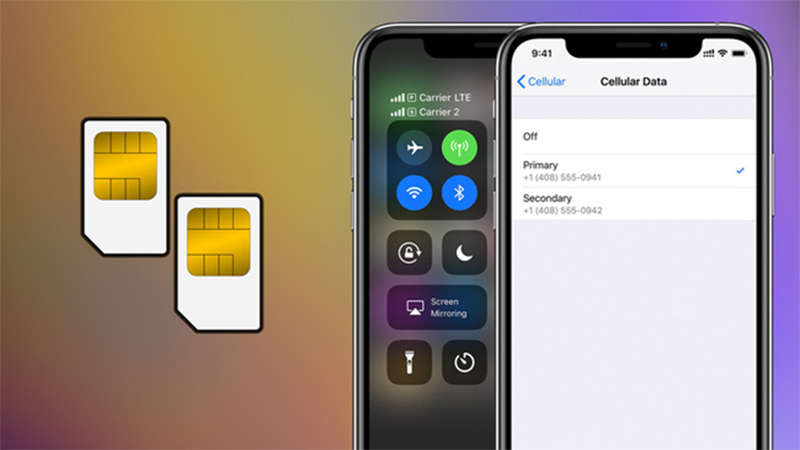 iPhone xs max lock có dùng được 2 sim không