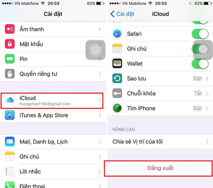 Thiết bị không đủ điều kiện để tạo iCloud miễn phí trên iPhone