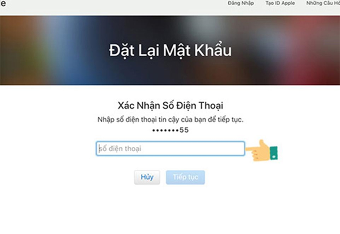 Tài khoản Apple ID đã bị vô hiệu hóa cần đặt lại mật khẩu