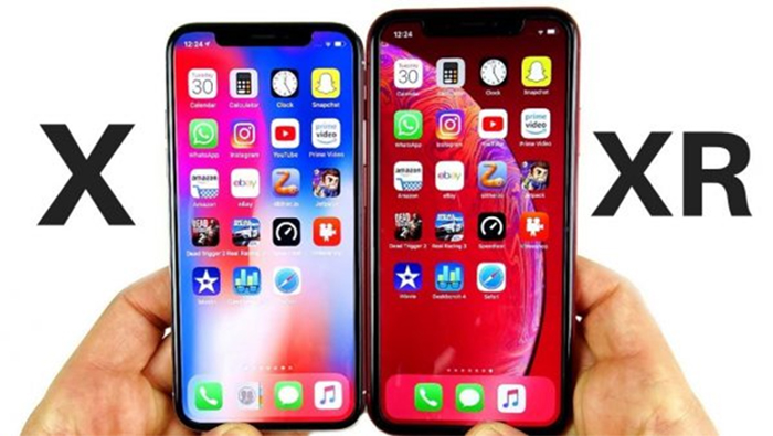 iPhone X và XR có mức giá gần tương đương nhau ở thời điểm hiện tại 
