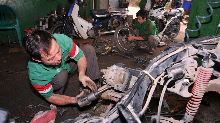 Việc làm thợ sửa xe máy