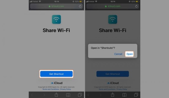 Các bước thiết lập Wi-Fi cho iPhone Chia sẻ Wi-Fi