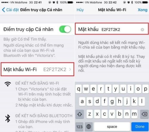 Cài đặt mật khẩu chia sẻ wifi iPhone để không bị người khác lợi dụng