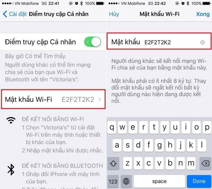 Đặt mật khẩu chia sẻ WiFi của iPhone để không cho người khác sử dụng
