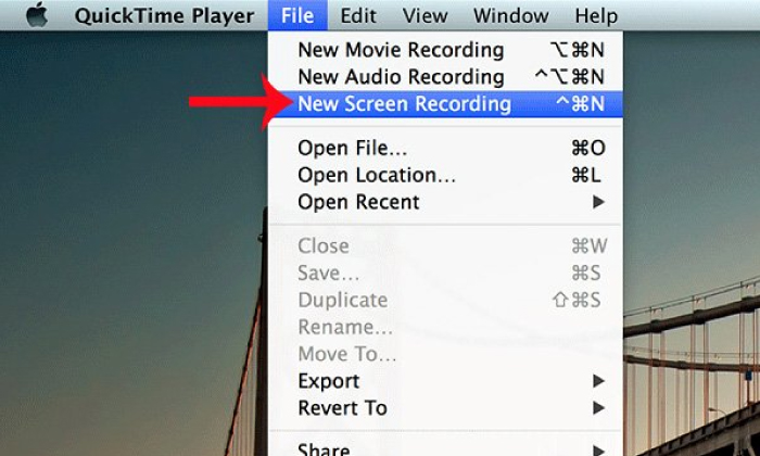 Sử dụng QuickTime Player để quay màn hình trên MacOS