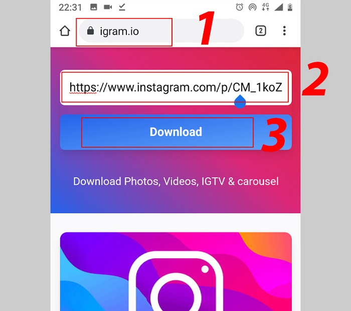cách lưu ảnh trên instagram