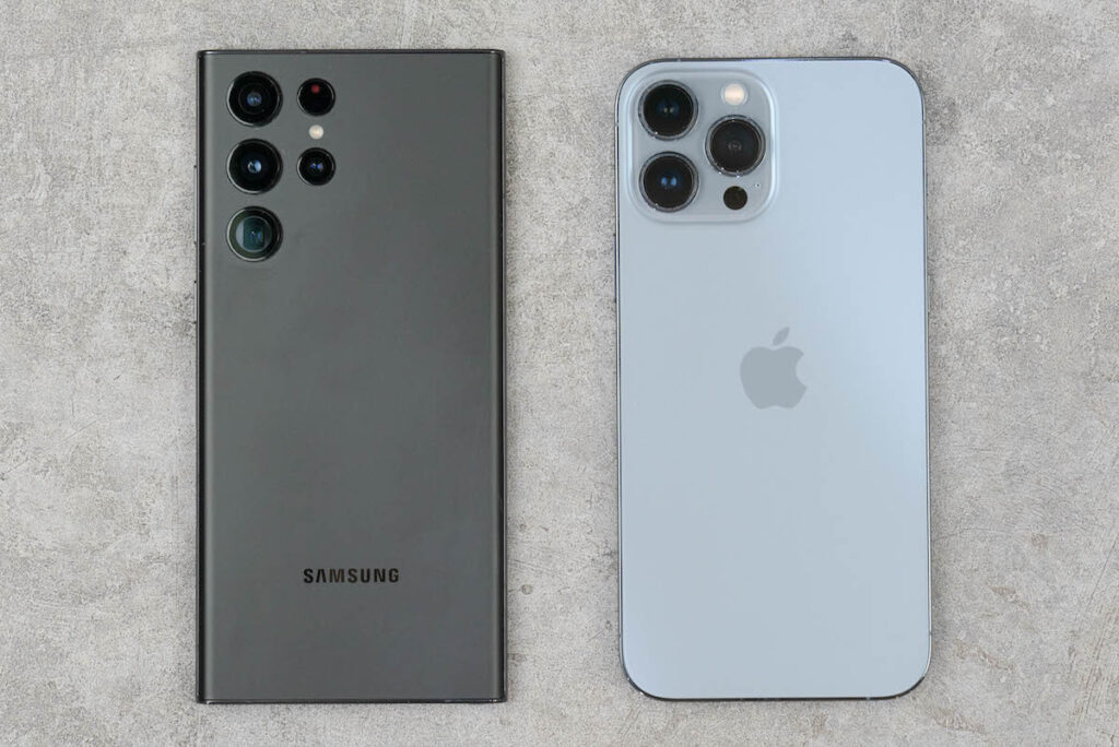 so sánh iPhone 13 Pro Max và Samsung S22 Ultra