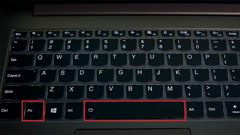 Cách bật đèn bàn phím laptop Lenovo