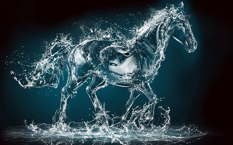 Ảnh hình ngựa chạy tạo nên như mong muốn cho những người mệnh Thủy
