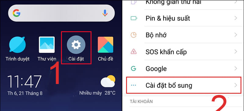 Cách xóa bớt dung lượng trên điện thoại OPPO