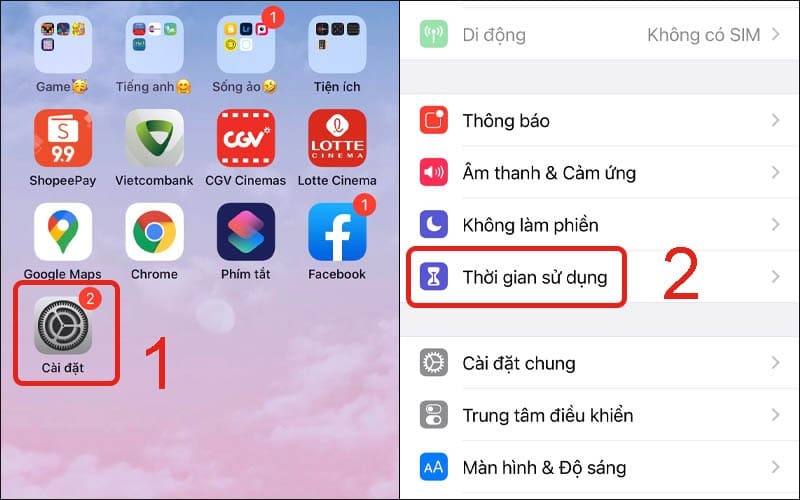 khóa ứng dụng trên iPhone