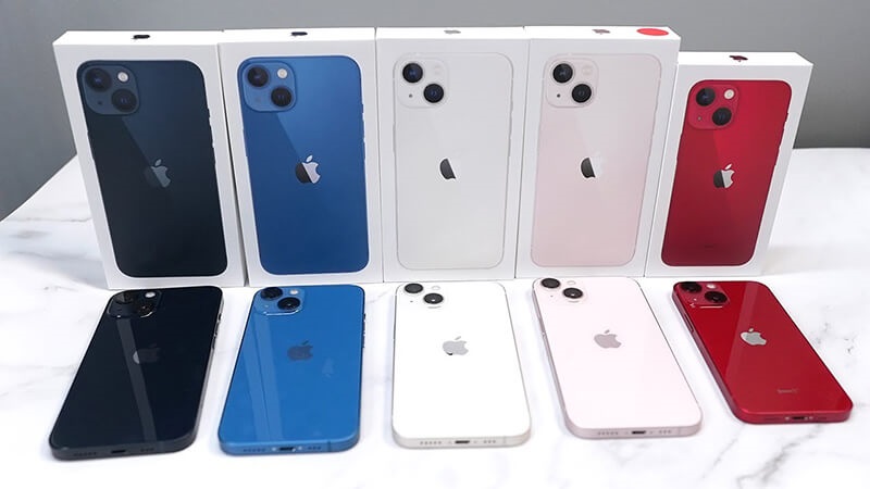 iPhone 13 với bao nhiêu màu?