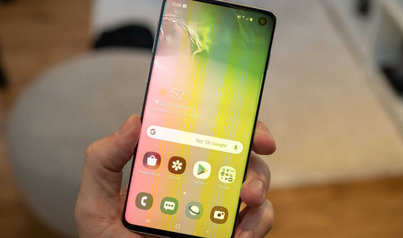 Lỗi màn hình Samsung bị sọc xanh do nguyên nhân gì? Cách khắc phục hiệu quả? màn hình Samsung bị sọc xanh