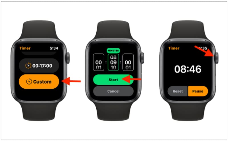 cách chỉnh giờ trên Apple Watch