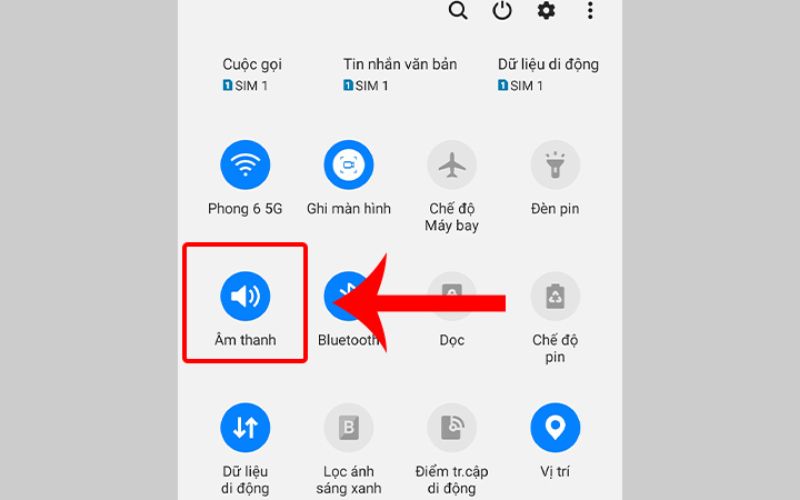tắt âm chụp ảnh Samsung