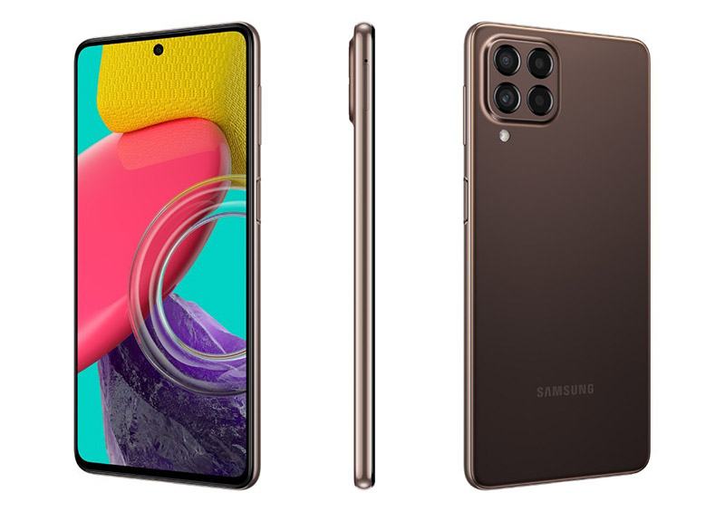 Điện thoại Samsung Galaxy M53 với cụm 4 camera vuông