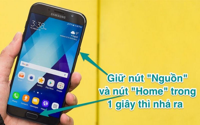 cách chụp screen điện thoại thông minh Samsung