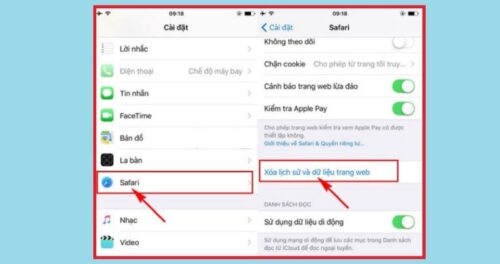 xóa lịch sử tìm kiếm Google trên iPhone
