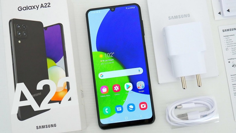 Đánh giá điện thoại Samsung Galaxy A22