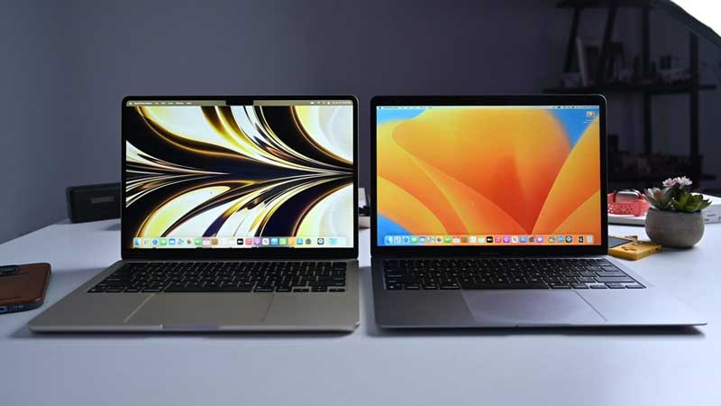 So sánh Macbook Air M1 và M2