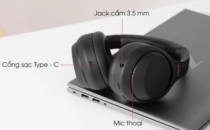 cách kết nối tai nghe Sony WH-1000XM4 với laptop