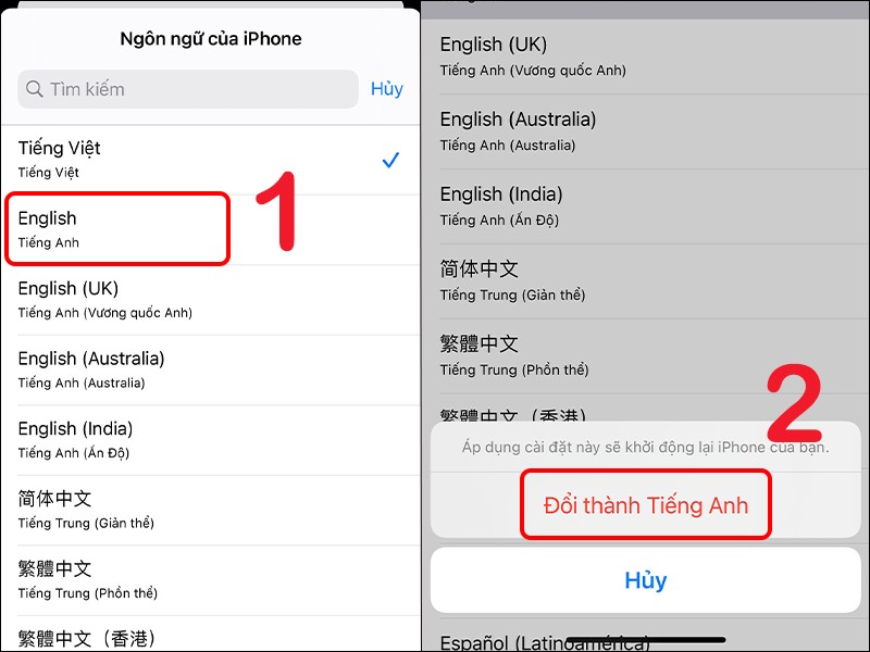 cách đổi ngôn ngữ trên iPhone iOS 16