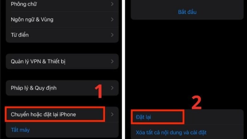 Khôi phục cài đặt iPhone 13 Pro Max