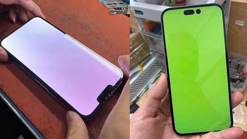 iPhone 13 Pro Max bị xanh màn hình