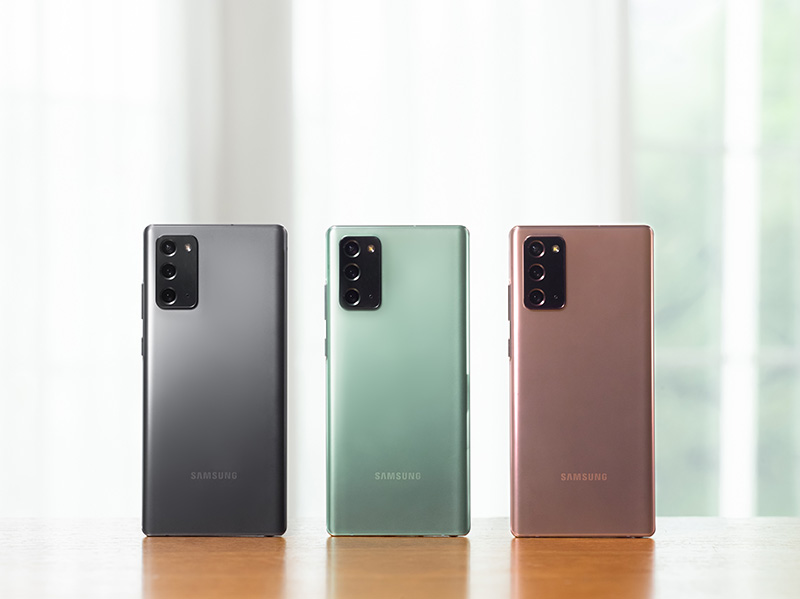 Galaxy Note 20 có thiết kế máy vuông mạnh mẽ và sang trọng