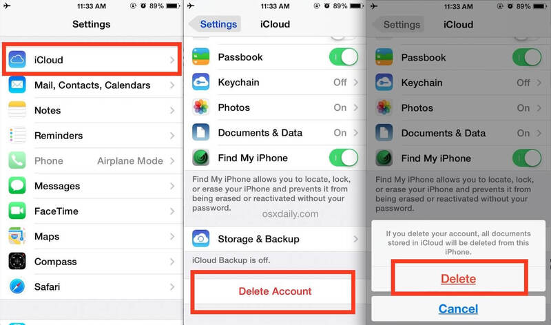 Dễ dàng thoát iCloud ngay trên thiết bị của bạn