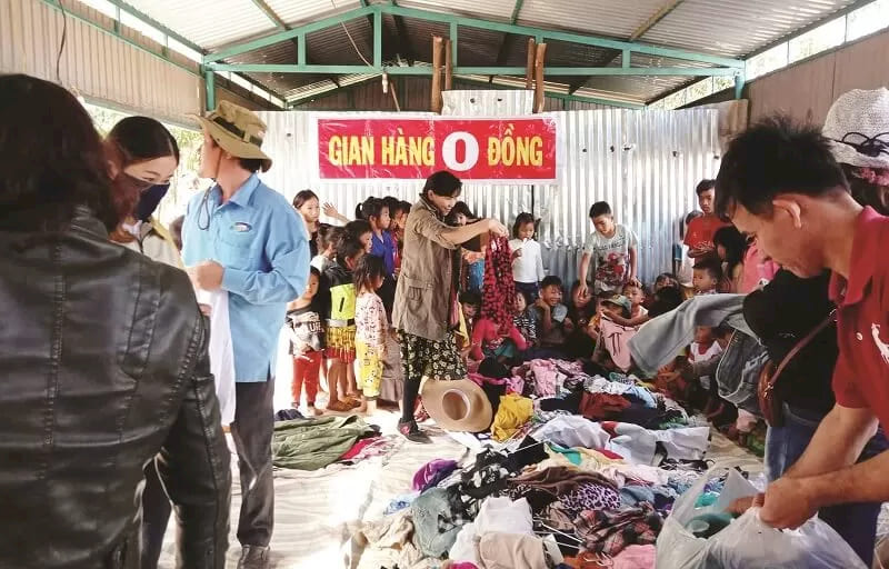 Gian hàng 0 đồng tình thương tại quận 2 TPHCM